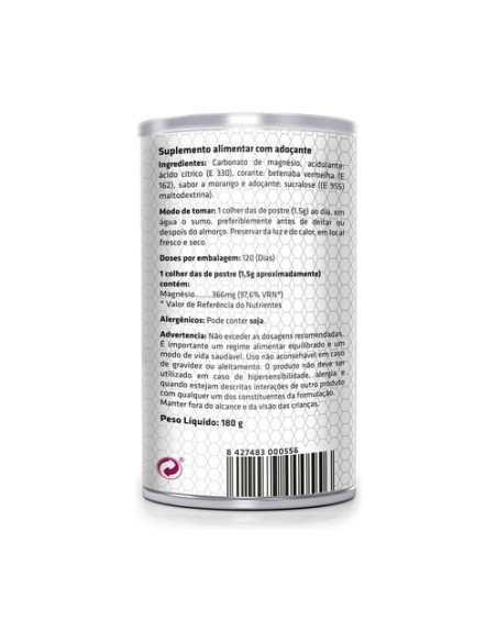 Carbonato de Magnesio 180 g de polvo (Fresa) Sotya