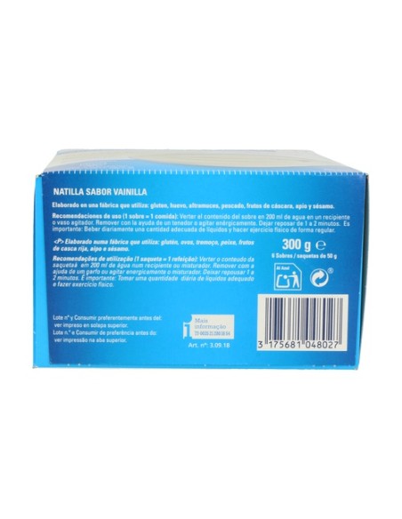 Natilla sabor vainilla 6 sobres de 50g (Vainilla) Biform