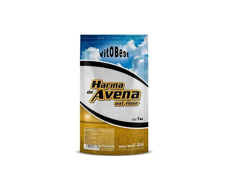Harina de avena neutro 1 kg de polvo (Neutro) VIT.O.BEST