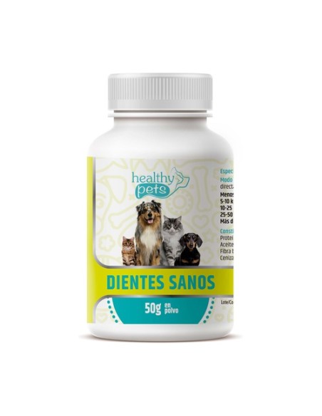 Dientes sanos para gatos y perros 50 g de polvo Healthy Pets