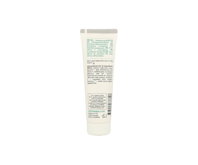 Dentífrico De Eucalipto 75 ml Urtekram