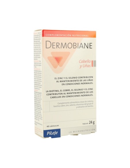 Dermobiane Cabello y Uñas 40 cápsulas Pileje