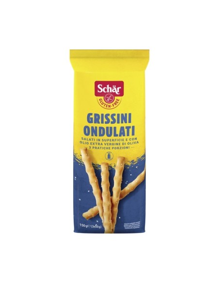 Palitos grissini ondulados sin gluten 3 unidades de 50g Schär