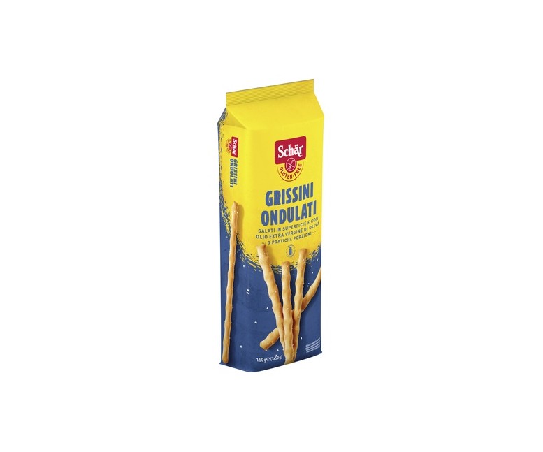 Palitos grissini ondulados sin gluten 3 unidades de 50g Schär