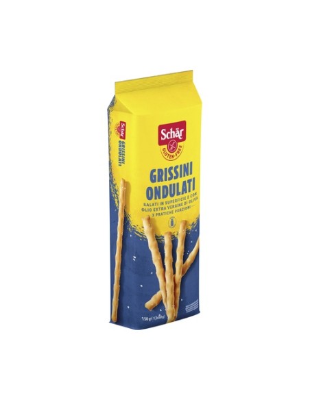 Palitos grissini ondulados sin gluten 3 unidades de 50g Schär