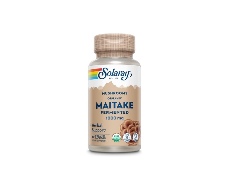 Fermented Maitake 60 cápsulas vegetales de 500mg Solaray