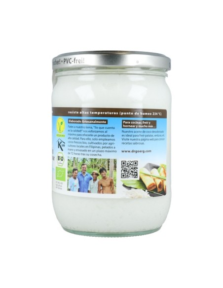 Aceite Coco Desodorizado Bio 500 ml Dr. Goerg