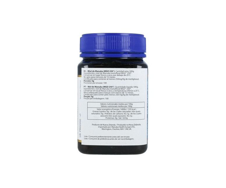Miel de Manuka MGO 250+ 500 g Manuka Health New Zealand