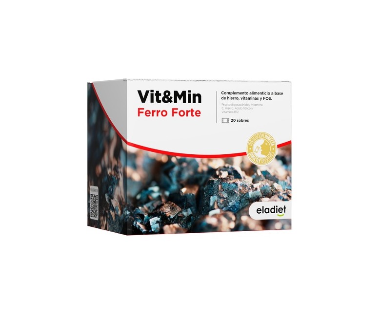 Vit&Min Ferro Forte 20 sobres de 2.5g (Naranja) Eladiet