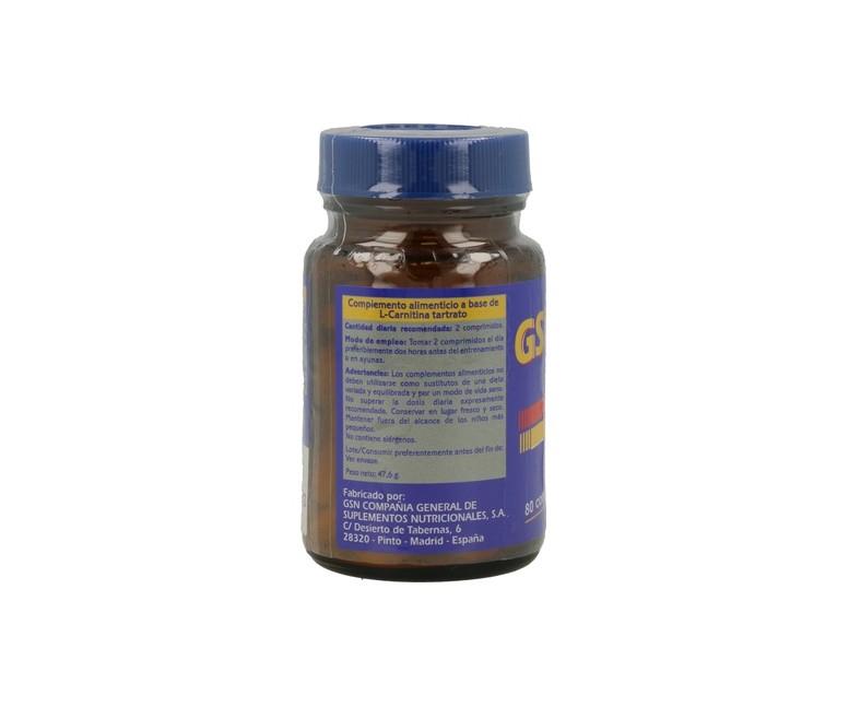 GSN Carnitina 20 80 comprimidos de 250mg Gsn