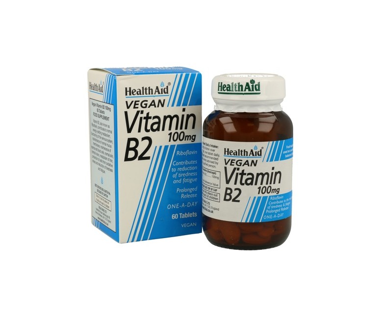 Vit B2 Riboflavina 60 comprimidos Health aid
