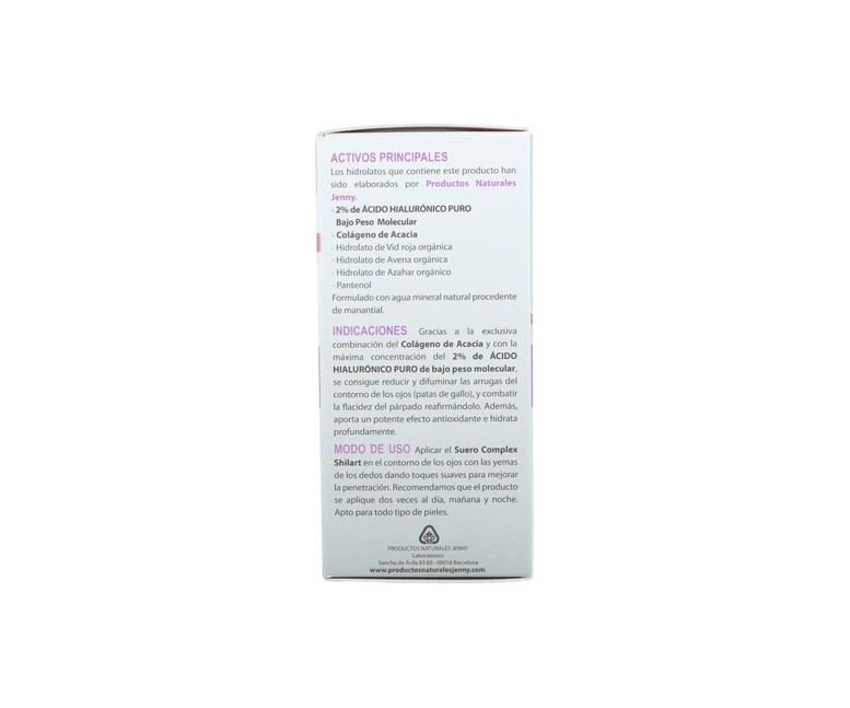 Suero Complex contorno de ojos ácido hialurónico puro 15 ml D'Shila