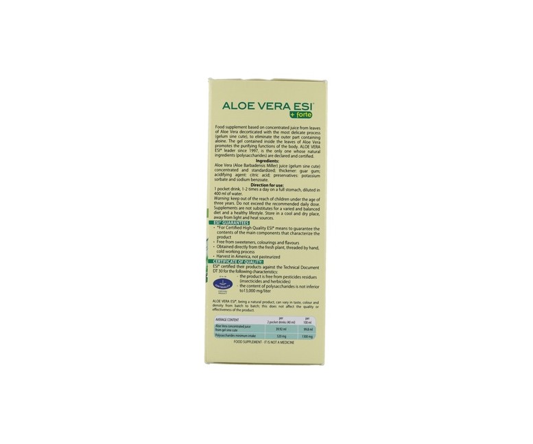Zumo aloe vera + forte pocket drink 24 sobres ESI