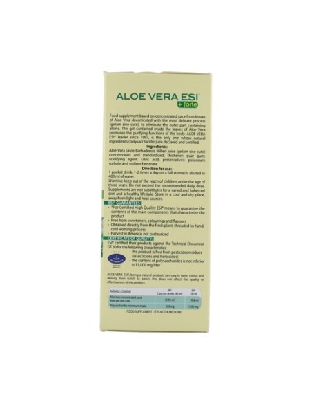 Zumo aloe vera + forte pocket drink 24 sobres ESI