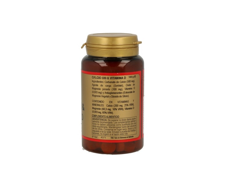 Calcio 500 y Vitamina D 100 comprimidos Obire