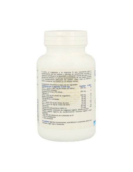 Calcio y Magnesio con vitamina D, Zinc y Boro 100 cápsulas Sura Vitasan