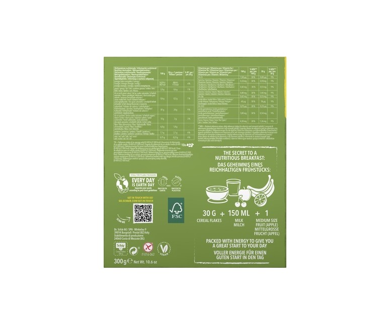 Cereales flakes sin gluten 300 g Schär