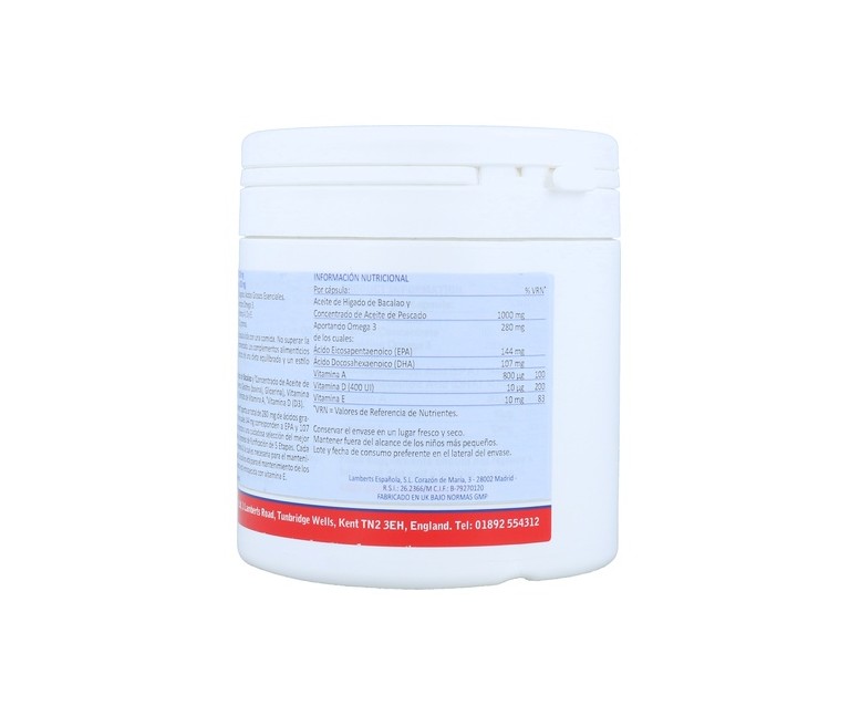 Aceite de hígado de bacalao 180 cápsulas Lamberts