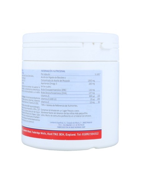 Aceite de hígado de bacalao 180 cápsulas Lamberts