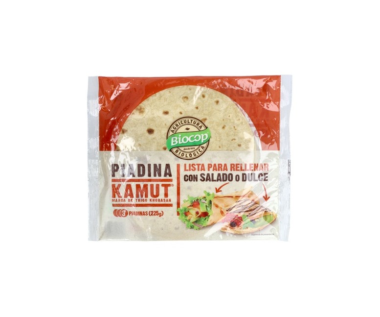 Piadina Kamut 3 unidades de 75g Biocop