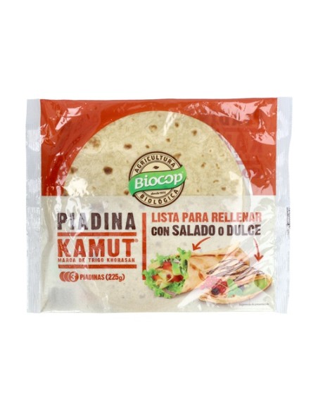 Piadina Kamut 3 unidades de 75g Biocop
