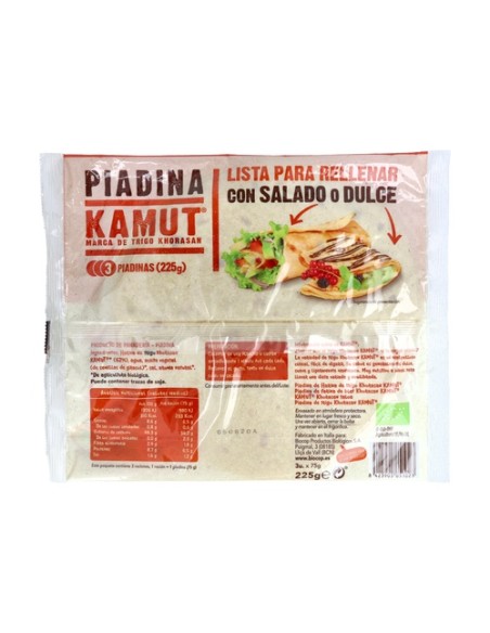 Piadina Kamut 3 unidades de 75g Biocop
