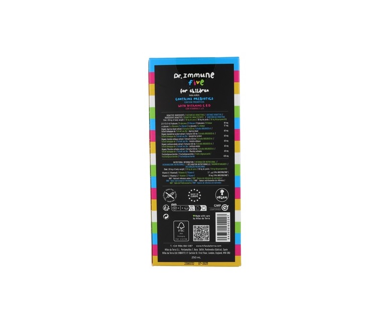 Jarabe Dr. Immune Five 250 ml Hifas da terra