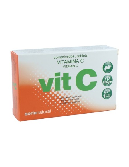Vitamina C liberación sostenida 36 comprimidos de 500mg Soria Natural