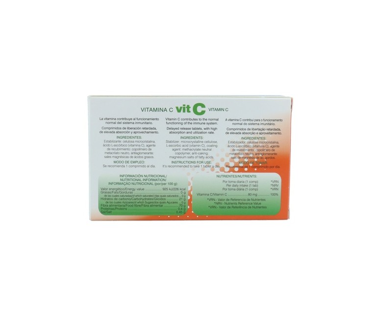 Vitamina C liberación sostenida 36 comprimidos de 500mg Soria Natural