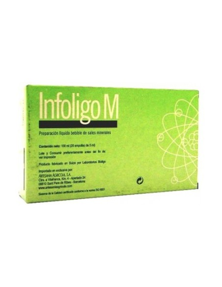Infoligo M 20 ampollas de 5ml Plantis