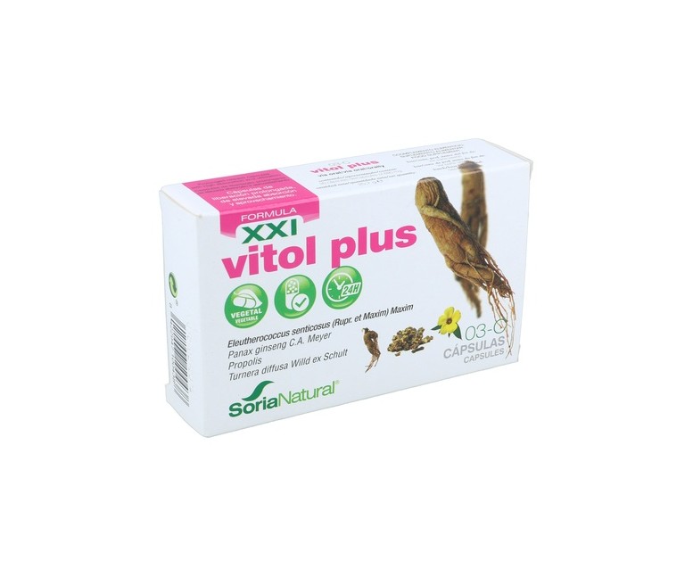 03 C Vitol Plus (Fórmula XXI) 30 cápsulas Soria Natural