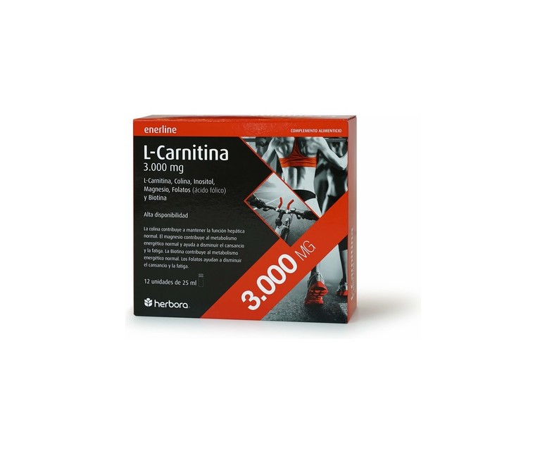 L-Carnitina 12 ampollas de 3000mg Herbora