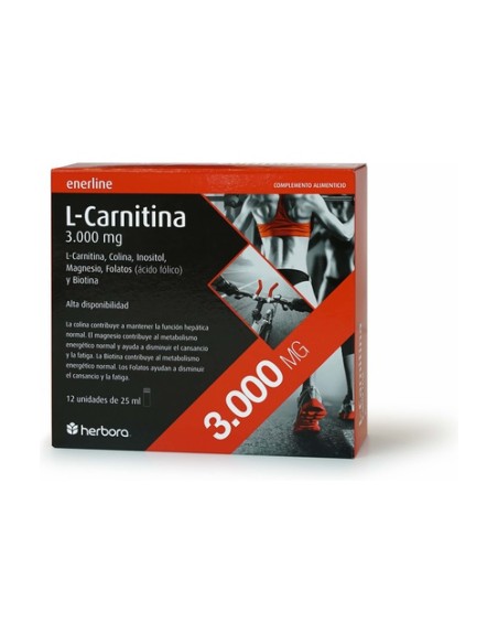 L-Carnitina 12 ampollas de 3000mg Herbora