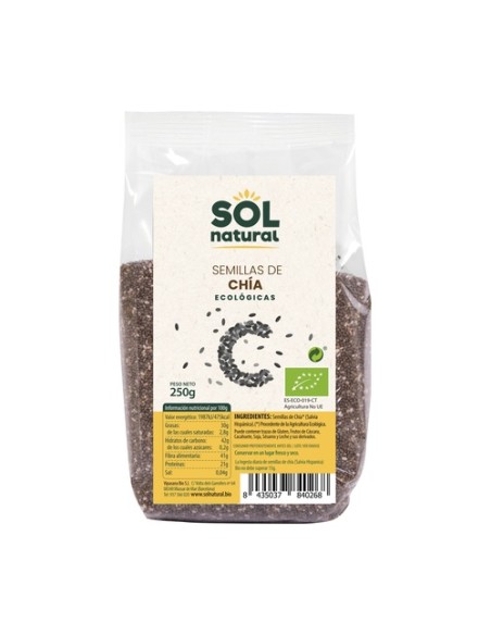 Semillas de chía Bio 250 g Sol Natural