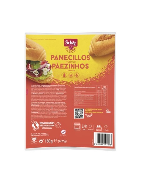 Panecillos sin gluten 150 g Schär