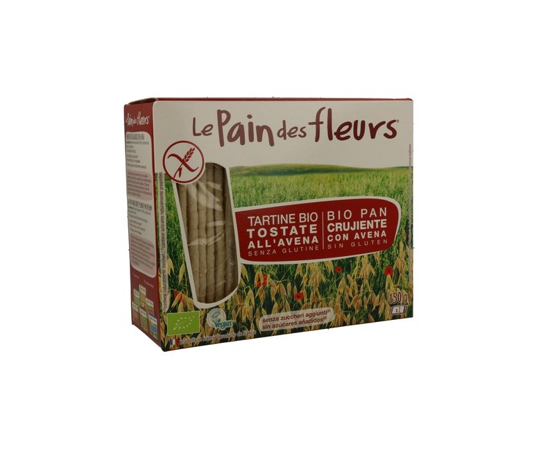 Tostadas Crujientes de Avena Bio Sin Gluten 150 g Le Pain des Fleurs