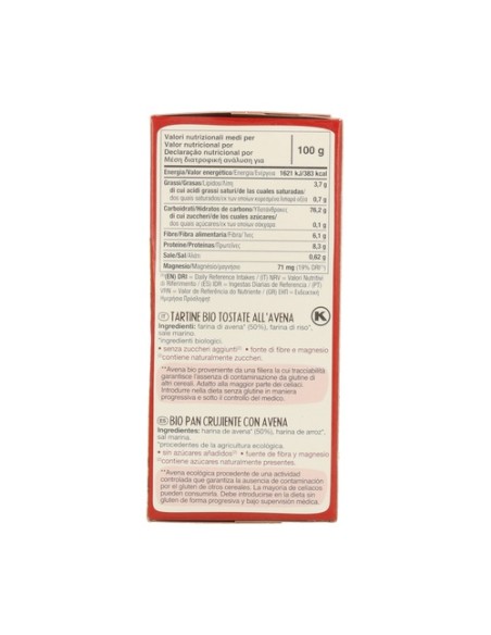 Tostadas Crujientes de Avena Bio Sin Gluten 150 g Le Pain des Fleurs