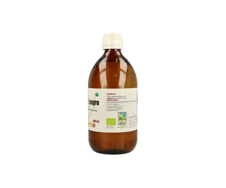 Aceite de Sésamo Negro 500 ml Ayurveda