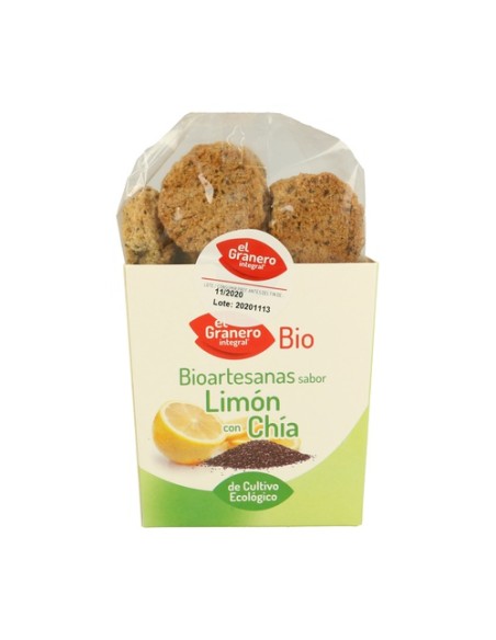 Galletas artesanas con limón bio 250 g (Limón) El Granero Integral