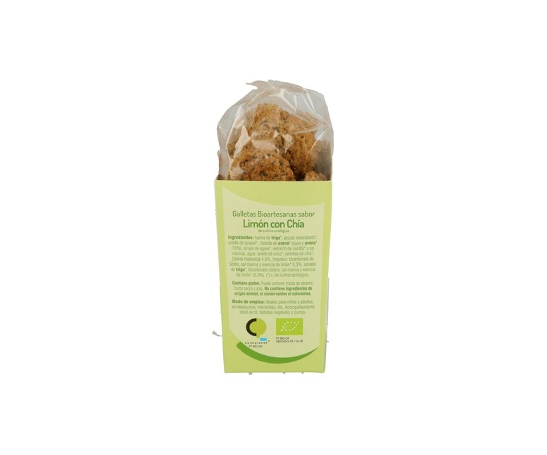 Galletas artesanas con limón bio 250 g (Limón) El Granero Integral