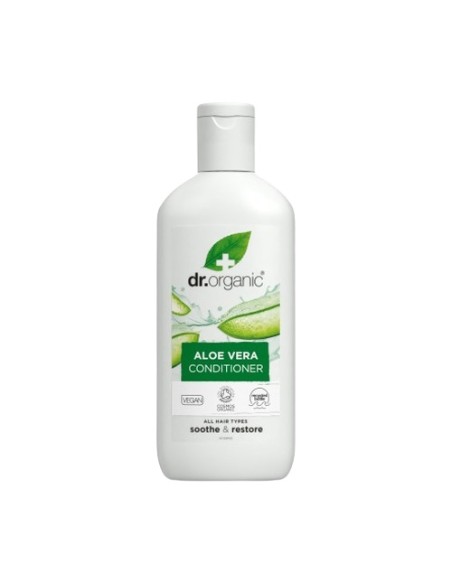 Acondicionador Aloe vera para todo tipo de cabellos 265 ml de gel Dr. Organic