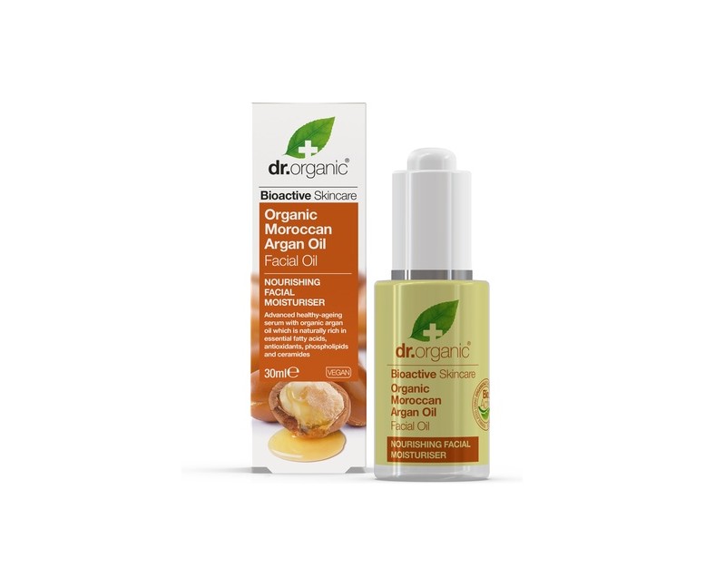 Aceite Facial de Argán marroquí Orgánico 30 ml de aceite Dr. Organic