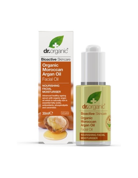 Aceite Facial de Argán marroquí Orgánico 30 ml de aceite Dr. Organic