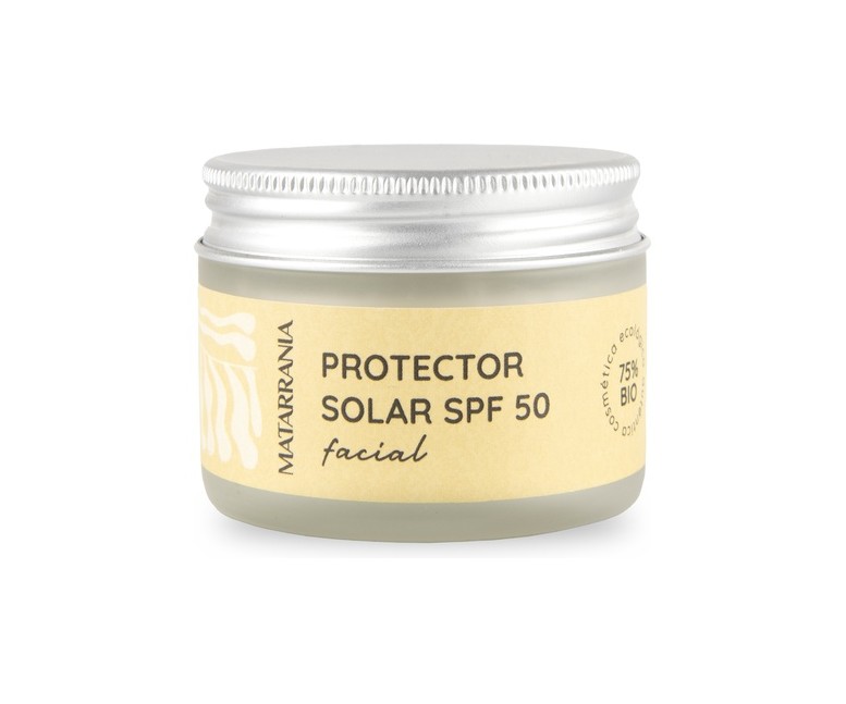 Protector solar facial SPF 50 Bio 30 ml de crema Matarrania