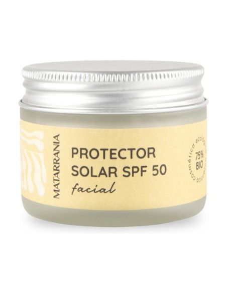 Protector solar facial SPF 50 Bio 30 ml de crema Matarrania