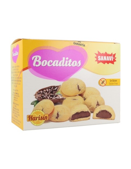 Bocaditos rellenos de Cacao (sin Gluten) 150 g Harisin