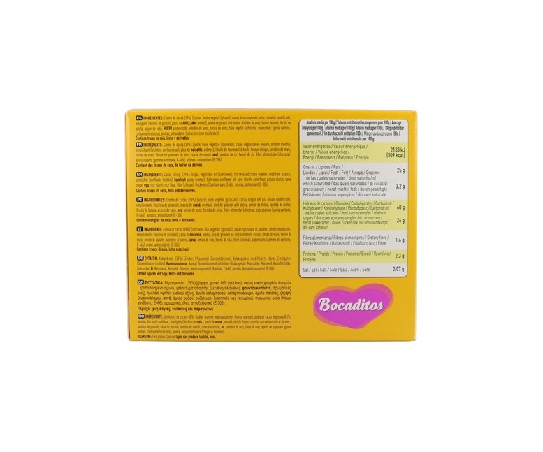 Bocaditos rellenos de Cacao (sin Gluten) 150 g Harisin