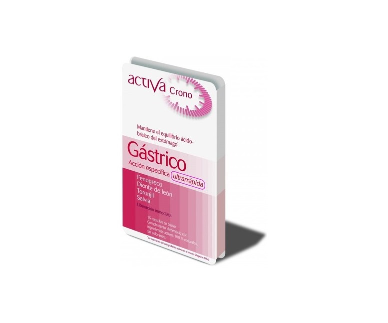 Crono gástrico 15 cápsulas vegetales Activa