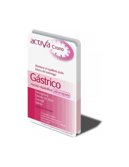 Crono gástrico 15 cápsulas vegetales Activa