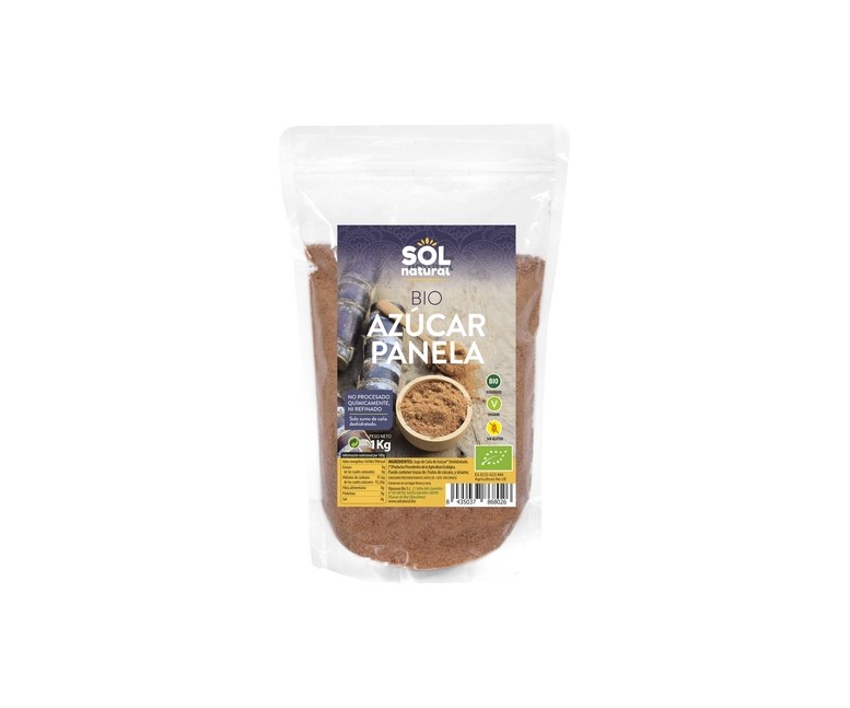 Azúcar panela grande Bio 1 kg Sol Natural
